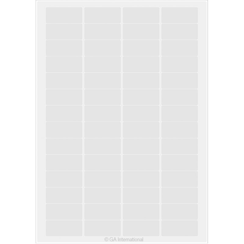 Steri-LazrTAG™ A4AKA-8 – Permanente autoklavebestandige etiketter til laserprintere (A4-størrelse) 45 × 20 mm