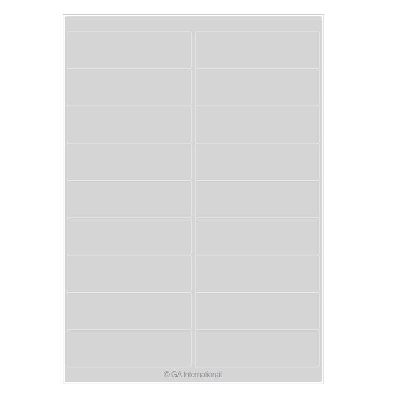 A4LIP-108 – Højkvalitets laser- og inkjetmatpapiretiketter (A4-størrelse) 100 × 30 mm